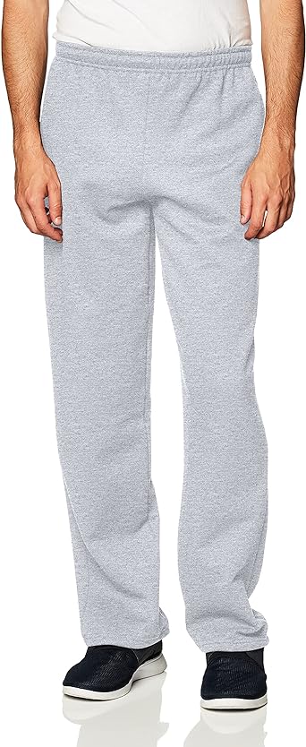 Gildan Adult Fleece Open Bottom Sweatpants with Pockets, Style G18300