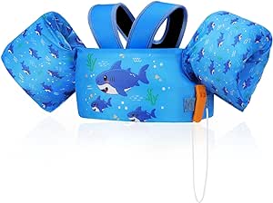 MoKo Swim Arm Band for Kids 20-30-40-50lbs, Toddler Swim Vest Cute Cartoon Swimming Wings Pool Floats Sleeve Children Water Sports Learning Swim Training Equipment