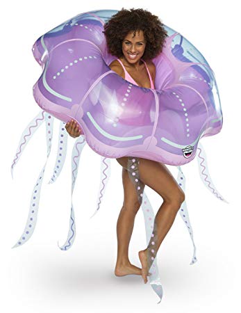 BigMouth Inc Giant Inflatable Jellyfish Pool Float, Funny Inflatable Vinyl Summer Pool or Beach Toy, Patch Kit Included