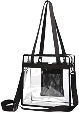 Clear Tote Bag, Packism Clear Bag NFL Stadium Approved Transparent Shoulder Bag