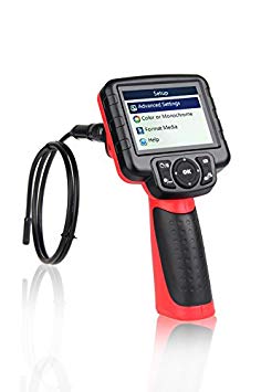 Autel Maxivideo MV400-5.5mm Digital Inspection Camera Video Scope with 0.22 inches Diameter Camera Probe 5 Times Digital Zoom LED Illumination 3.5" LCD Monitor