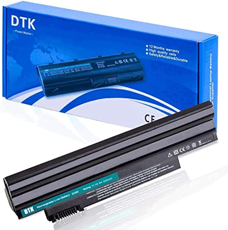 DTK Laptop Battery for Acer Aspire One D255 D257 D260 522 722 Al10a31 Al10b31 Al10bw Al10g31 Bt.00603.121 Lc.btp00 Notebook [11.1v 5200mah]