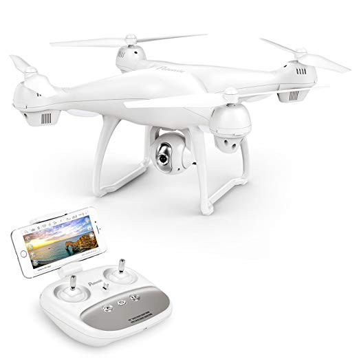 Potensic Dual GPS FPV RC Drone, 1080P Camera Live Video and GPS Return Home Quadcopter with WiFi Camera - Follow Me, Altitude Hold, 2500mAh Battery Long Control Range