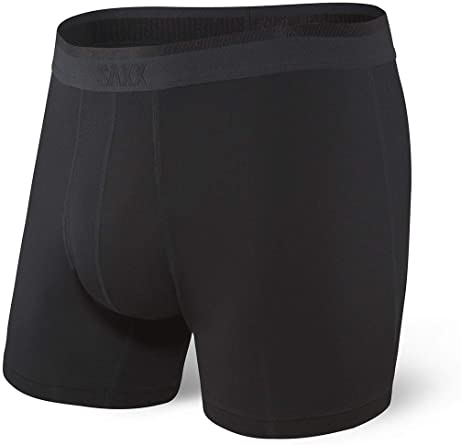 Saxx Underwear Men's Boxer Briefs – Platinum Men’s Underwear – Boxer Briefs with Fly and Built-in Ballpark Pouch Support