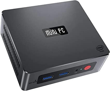 SKULLSAINTS GK35 Celeron J4105 Mini PC Genuine Windows 11 Pro, 8G DDR4/256G SSD Auto Power On, WOL, 4K HD,BT4.0, Dual HDMI Ports, 2.4G/5G Dual WiFi, Gigabit Ethernet, Mini Desktop Computer for Office