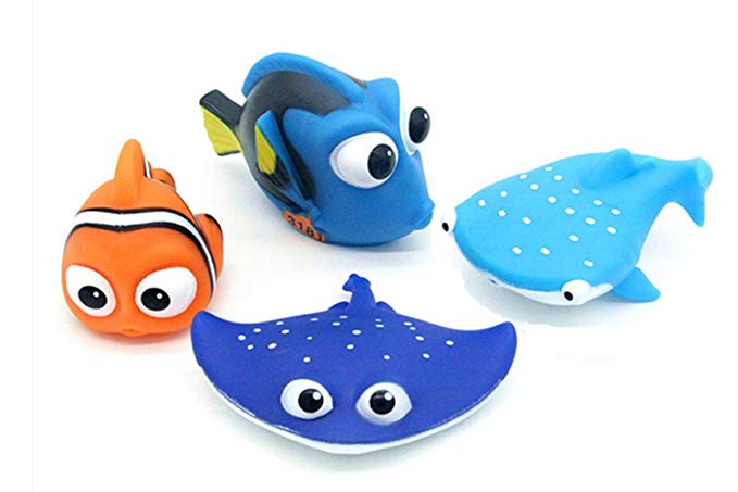Kid Shower Toy Baby Bath Toys for Squirt, Finding Dory Nemo Toddler Swimming Pool Toys 4pcs