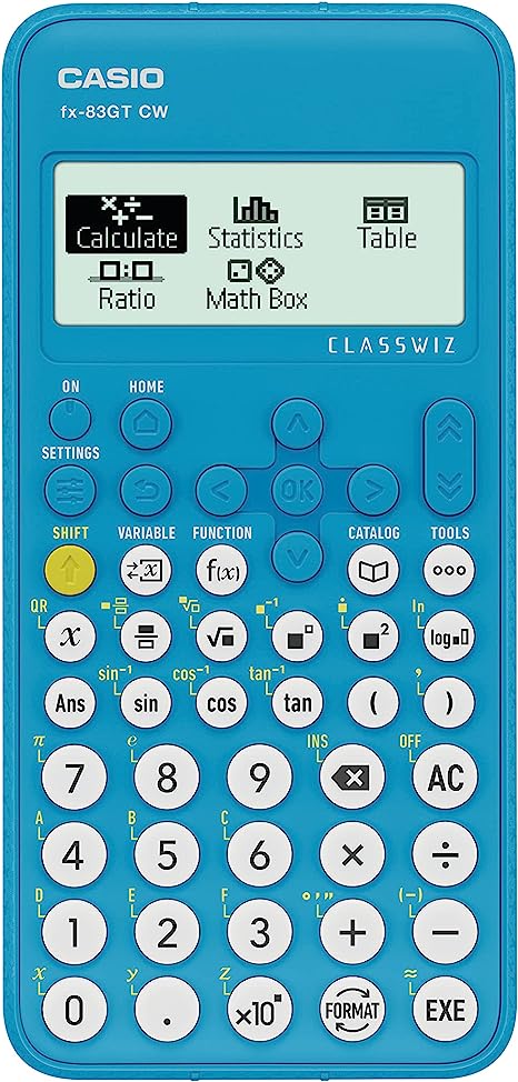 New Casio FX-83GTCW Blue Scientific Calculator