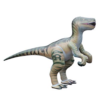 Large Inflatable Velociraptor Dinosaur - Durable & Lifelike - 51 Inches