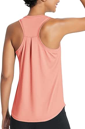 BALEAF Women's Workout Tank Top Racerback Tops Sleeveless Running Shirts Loose Fit Yoga Athletic Gym Sports