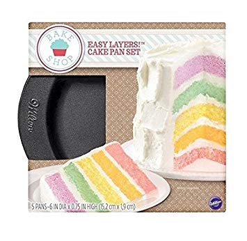 Wilton 5 Piece Easy Layer Cake Pan Set