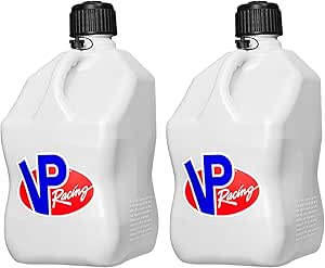 VP Racing 5.5 Gallon Square Motorsport Utility Container White (2 Pack)