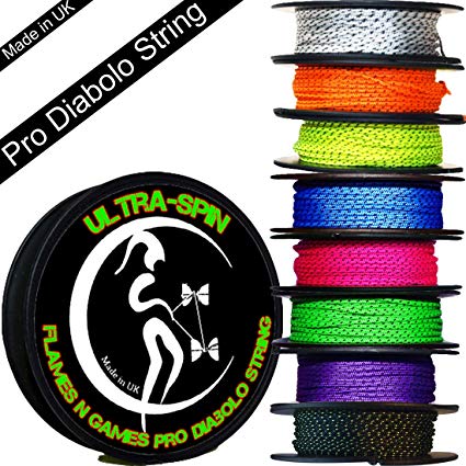 ULTRA-SPIN Pro Diabolo String 10m Reel (Choice of Colors) Performance, High Speed Diablo String for all Diabolos.