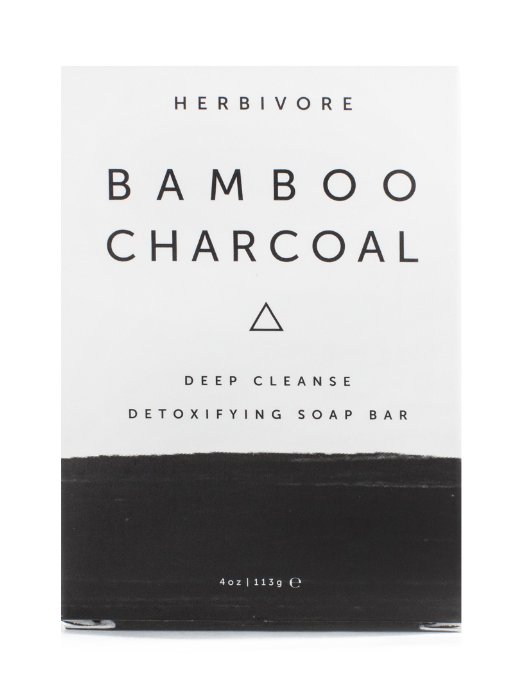 Herbivore Botanicals - All Natural Bamboo Charcoal FaceBody Cleansing Soap Bar
