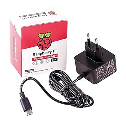 Raspberry Pi Official Power Supply USB-C for Raspberry Pi 4 (Black)