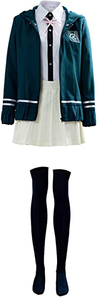 UU-Style Super Danganronpa Chiaki Nanami Cosplay Costume High School Outfit Uniform Dress
