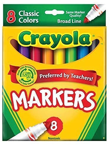 Crayola Classic Markers, Broad Line 8 ea (Pack of 24)