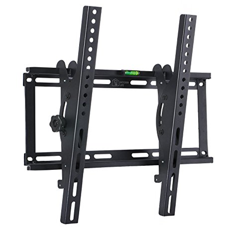 Tilting TV Wall Mount Bracket for 23-55" Samsung Sony Vizio LG Sharp LED LCD OLED Plasma Flat Screen TVs with VESA 400x400mm Super Strong 132lbs Capacity, Fits 16" Wall Studs Includes Bubble Level