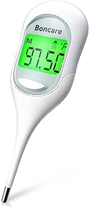 Boncare Thermometer for Adults with 9 Seconds Fast Reading, Digital Oral Thermometer for Fever