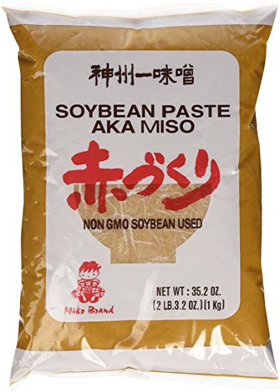 Aka Red Miso Paste Soybea Paste Non GMO No MSG Added 35.2oz