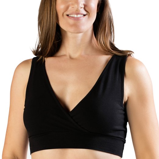 Extra Soft Organic Cotton Wireless Nursing & Maternity Sleep Bra