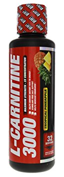 1 UP Nutrition L-Carnitine 3000, 16.2 fluid ounces (Pineapple)