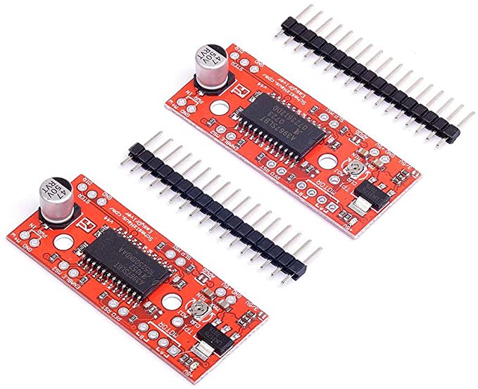 HiLetgo 2pcs A3967 Stepper Motor Drive Board EasyDriver Stepper Motor Driver for Arduino Raspberry Pi Robot