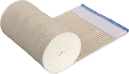 GT® 4" Cotton Elastic Bandage with Hook and Loop Closure on both ends, 4 inches wide x (13 to 15 ft. when stretched)