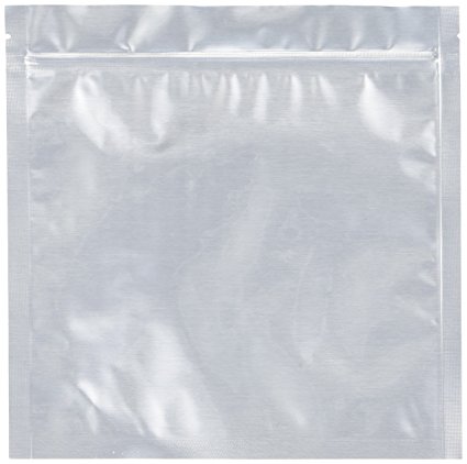 50 - ShieldPro Genuine Mylar Bags - 1 Quart 5 Mil 8.25" x 8.25" Zip Seal Ziplock for Food Storage