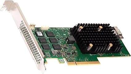 Broadcom MegaRAID 9560-8i - Contrôleur de stockage (RAID) - 8 Canal - SATA 6Gb/s/SAS 12Gb/s/PCIe 4.0 (NVMe) - RAID 0, 1, 5, 6, 10, 50, JBOD, 60 - PCIe 4.0 x8