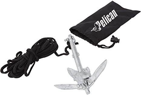 Compact Anchor Kit for Kayak, Canoe, SUP, Inflatables or Small Boats, Foldable Storage Bag, Ideal for Fishing Kayak Boating