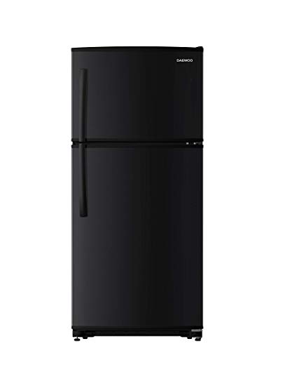 Daewoo RTE18GSBCD Top Mount Refrigerator, 18 Cu.Ft, Black, includes delivery and hookup
