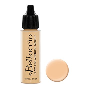Belloccio's Professional Cosmetic Airbrush Makeup Foundation 1/2oz Bottle: Beige- Light-medium Pink Undertones