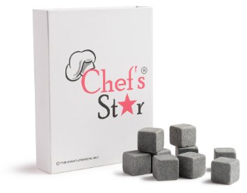 Chefs Star Whiskey Sipping Stones - Set of 9