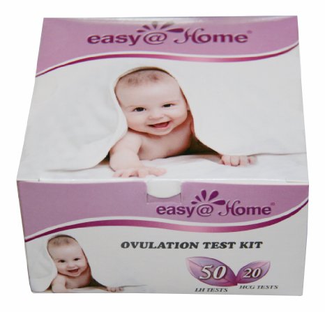 Easy@Home branded 50 Ovulation (LH) and 20 Pregnancy (HCG) Test Strips Kit - the best selling and trusted Ovulation Predictor Kit (50 LH   20 HCG Tests)