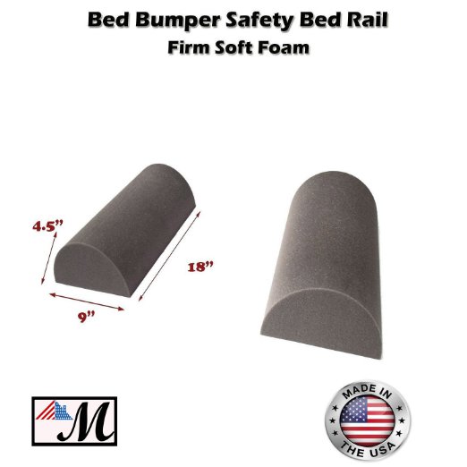 2 Pack Bed Bumper - Childs Toddlers Safety Guard Rail 18 Inch 9x 45 1 set