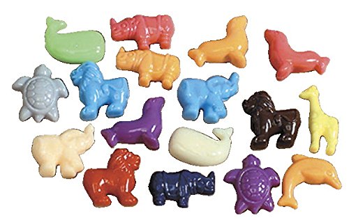 School Smart Animal Pony Plastic Bead Mix – 1/2 Pound – Assorted Colors