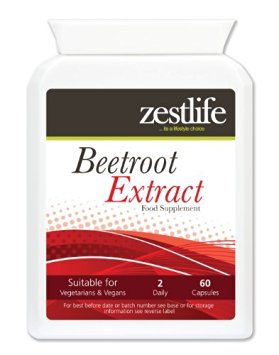 BEETROOT EXTRACT SUPPLEMENT 2125mg 60 capsules |May help to substantially lower blood pressure | The iron contained in beetroot is in an organic form and will not cause constipation.