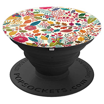 Pop Sockets Multicolour Botanical Floral Garden - PopSockets Grip and Stand for Phones and Tablets