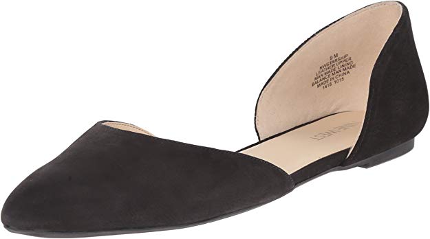 Nine West Women's Starship Nubuck D'Orsay Flat