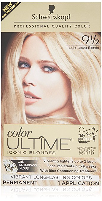 Schwarzkopf Ultime Hair Color Cream, 9.5 Light Natural Blonde, 2.03 Ounce