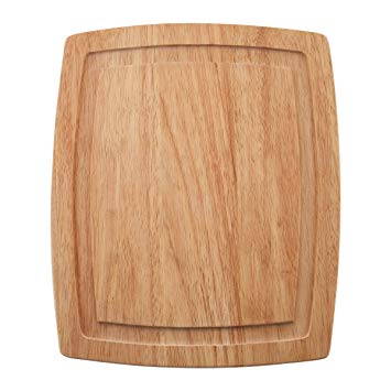 Farberware Wood Cutting Board with Drip Groove Trench, 10-inch-by-12-Inch