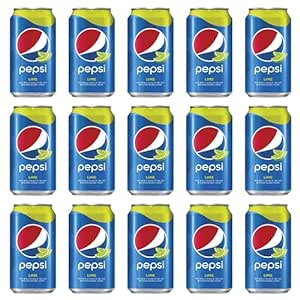 Pepsi Lime Soda Cans,12 Fl Oz (15 Pack, Lime)