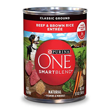 Purina ONE SmartBlend Natural Classic Ground Entree Adult Wet Dog Food - (12) 13 oz. Cans