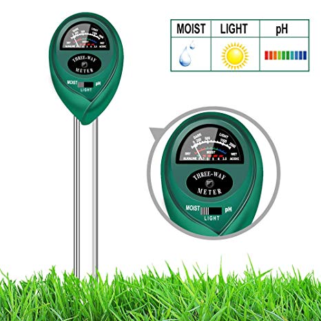 yoyomax Soil Test Kit pH Moisture Meter Plant Water Light Tester Testing Kits Garden Plants