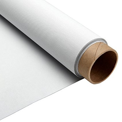 Carl's Blackout Cloth, Projector Screen Material, White, Gain 1.0 (4:3 | 87x110 | 140-in | Rolled | CP)