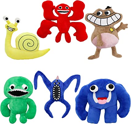6PCS Garden of Banban Plush,10 inches Garden of Ban ban Jumbo Josh Plushies Toys,Soft Monster Horror Stuffed Figure Doll for Fans Gift,Soft Stuffed Animal Figure Doll for Adult and Kids