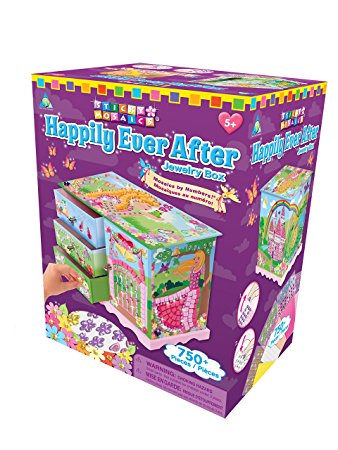 The Orb Factory Sticky Mosaics Happily Ever After Jewelry Box