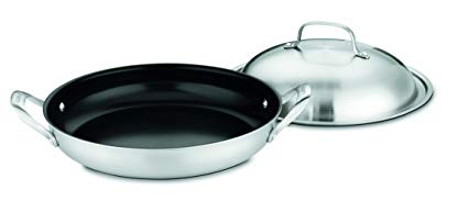 Cuisinart GGT25-30D GreenGourmet Tri-Ply Stainless 12-Inch Everyday Pan with Medium Dome Cover