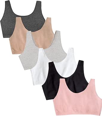 Fruit of the Loom Women's Built Up Tank Style Sports Bra Value Pack