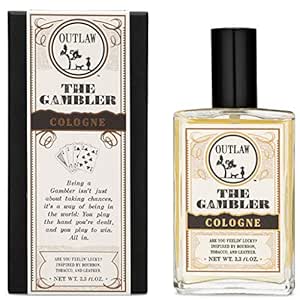 The Gambler Bourbon-Inspired Spray Cologne | The Luckiest Scent Around: Bourbon, Tobacco, & Leather | Natural Ingredients | Outlaw Mens and Womens Cologne (3.3 Fl Oz)